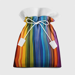 Подарочный мешок Разноцветные вертикальные полосы
