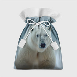 Мешок для подарков Белый медведь полярный, цвет: 3D-принт
