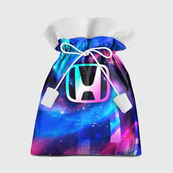 Мешок для подарков Honda неоновый космос, цвет: 3D-принт