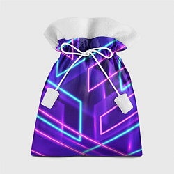 Мешок для подарков Светящиеся разноцветные полосы, цвет: 3D-принт