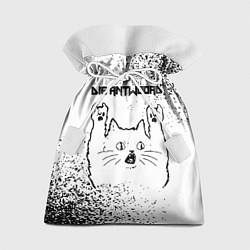 Мешок для подарков Die Antwoord рок кот на светлом фоне, цвет: 3D-принт
