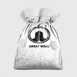 Мешок для подарков Great Wall с потертостями на светлом фоне, цвет: 3D-принт