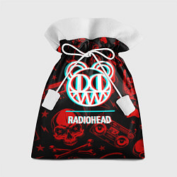 Мешок для подарков Radiohead rock glitch, цвет: 3D-принт
