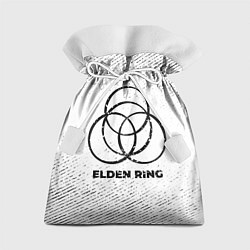 Мешок для подарков Elden Ring с потертостями на светлом фоне, цвет: 3D-принт
