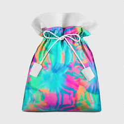 Мешок для подарков Кислотный тай-дай: паттерн, цвет: 3D-принт