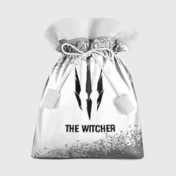 Мешок для подарков The Witcher glitch на светлом фоне, цвет: 3D-принт