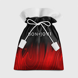 Мешок для подарков Bon Jovi red plasma, цвет: 3D-принт