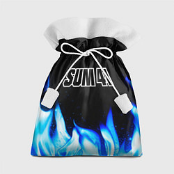 Мешок для подарков Sum41 blue fire, цвет: 3D-принт