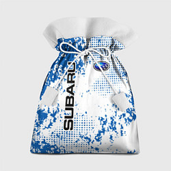 Мешок для подарков Subaru blue logo, цвет: 3D-принт