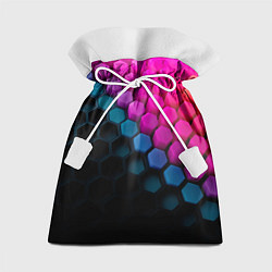 Мешок для подарков Цветной шестиугольник, цвет: 3D-принт