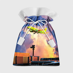 Мешок для подарков S7 Боинг 737 в облаках, цвет: 3D-принт