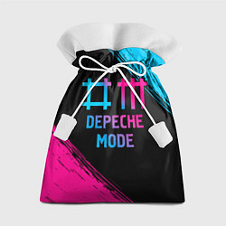 Мешок для подарков Depeche Mode - neon gradient, цвет: 3D-принт