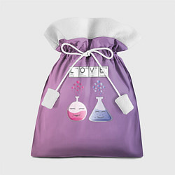 Мешок для подарков Химия Любви, цвет: 3D-принт