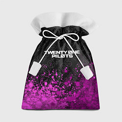 Мешок для подарков Twenty One Pilots rock legends: символ сверху, цвет: 3D-принт