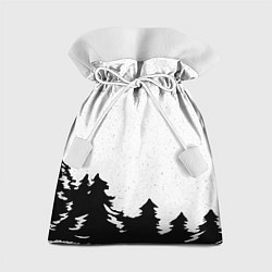 Мешок для подарков Стилизация ёлки зима, цвет: 3D-принт