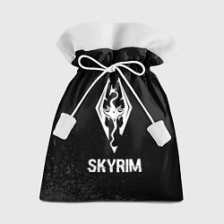 Мешок для подарков Skyrim glitch на темном фоне, цвет: 3D-принт