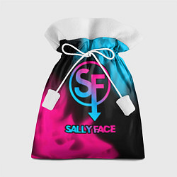 Мешок для подарков Sally Face - neon gradient, цвет: 3D-принт