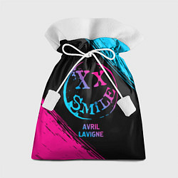 Мешок для подарков Avril Lavigne - neon gradient, цвет: 3D-принт