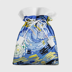 Мешок для подарков Облака в стиле Ван Гога, цвет: 3D-принт