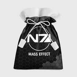 Мешок для подарков Mass Effect glitch на темном фоне, цвет: 3D-принт