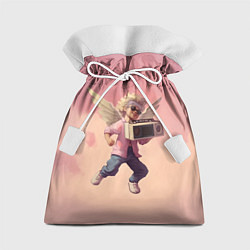 Мешок для подарков Ангел с бумбоксом, цвет: 3D-принт