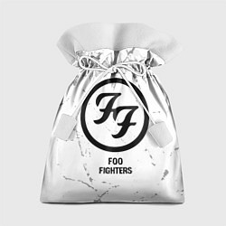 Мешок для подарков Foo Fighters glitch на светлом фоне, цвет: 3D-принт