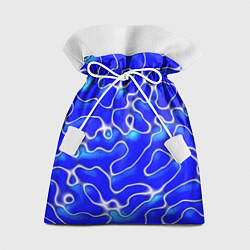 Мешок для подарков Синий волнистый рисунок, цвет: 3D-принт