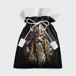 Мешок для подарков Викинг с косами, цвет: 3D-принт