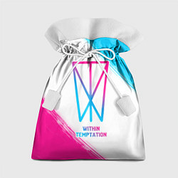 Мешок для подарков Within Temptation neon gradient style, цвет: 3D-принт