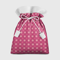 Мешок для подарков Розовый клетчатый паттерн, цвет: 3D-принт