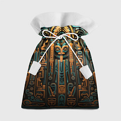 Мешок для подарков Орнамент в египетском стиле, бюст Нефертити, цвет: 3D-принт
