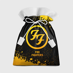 Мешок для подарков Foo Fighters - gold gradient, цвет: 3D-принт