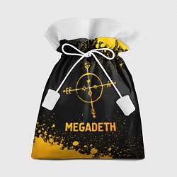 Мешок для подарков Megadeth - gold gradient, цвет: 3D-принт