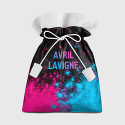 Подарочный мешок Avril Lavigne - neon gradient посередине