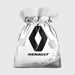 Подарочный мешок Renault speed на светлом фоне со следами шин