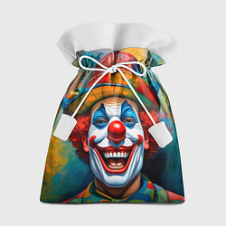Мешок для подарков Нейросеть - Хэллоуин безумный клоун, цвет: 3D-принт