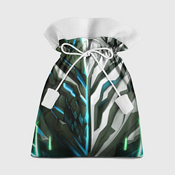 Мешок для подарков Броня адская и райская синяя, цвет: 3D-принт