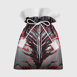 Мешок для подарков Киберпанк доспех красный, цвет: 3D-принт