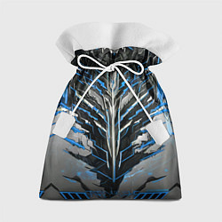 Мешок для подарков Киберпанк доспех синий, цвет: 3D-принт