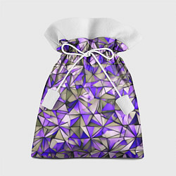 Мешок для подарков Маленькие фиолетовые треугольники, цвет: 3D-принт