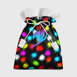 Мешок для подарков Fairy Tail неоновые лого, цвет: 3D-принт
