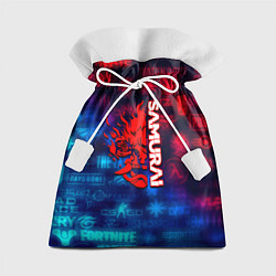 Мешок для подарков Все логотипы игр samurai, цвет: 3D-принт