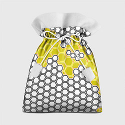 Мешок для подарков Жёлтая энерго-броня из шестиугольников, цвет: 3D-принт