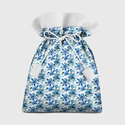 Мешок для подарков Полевые голубые цветы паттерн, цвет: 3D-принт