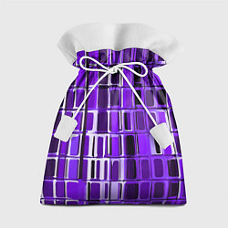 Мешок для подарков Фиолетовые прямоугольники, цвет: 3D-принт