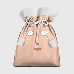 Мешок для подарков Ван панч мен улыбочка Сайтама, цвет: 3D-принт