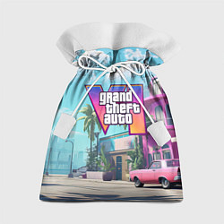Мешок для подарков GTA 6 Vice city, цвет: 3D-принт