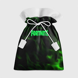 Подарочный мешок Fortnite языки пламени зелёный