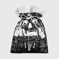 Мешок для подарков Череп черного клевера, цвет: 3D-принт