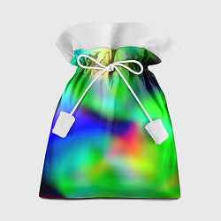 Мешок для подарков Психоделический неоновый градиент, цвет: 3D-принт